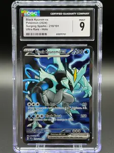 Pokemon TCG Black Kyurem | Surging Sparks 218/191 | CGC Graded MINT 9