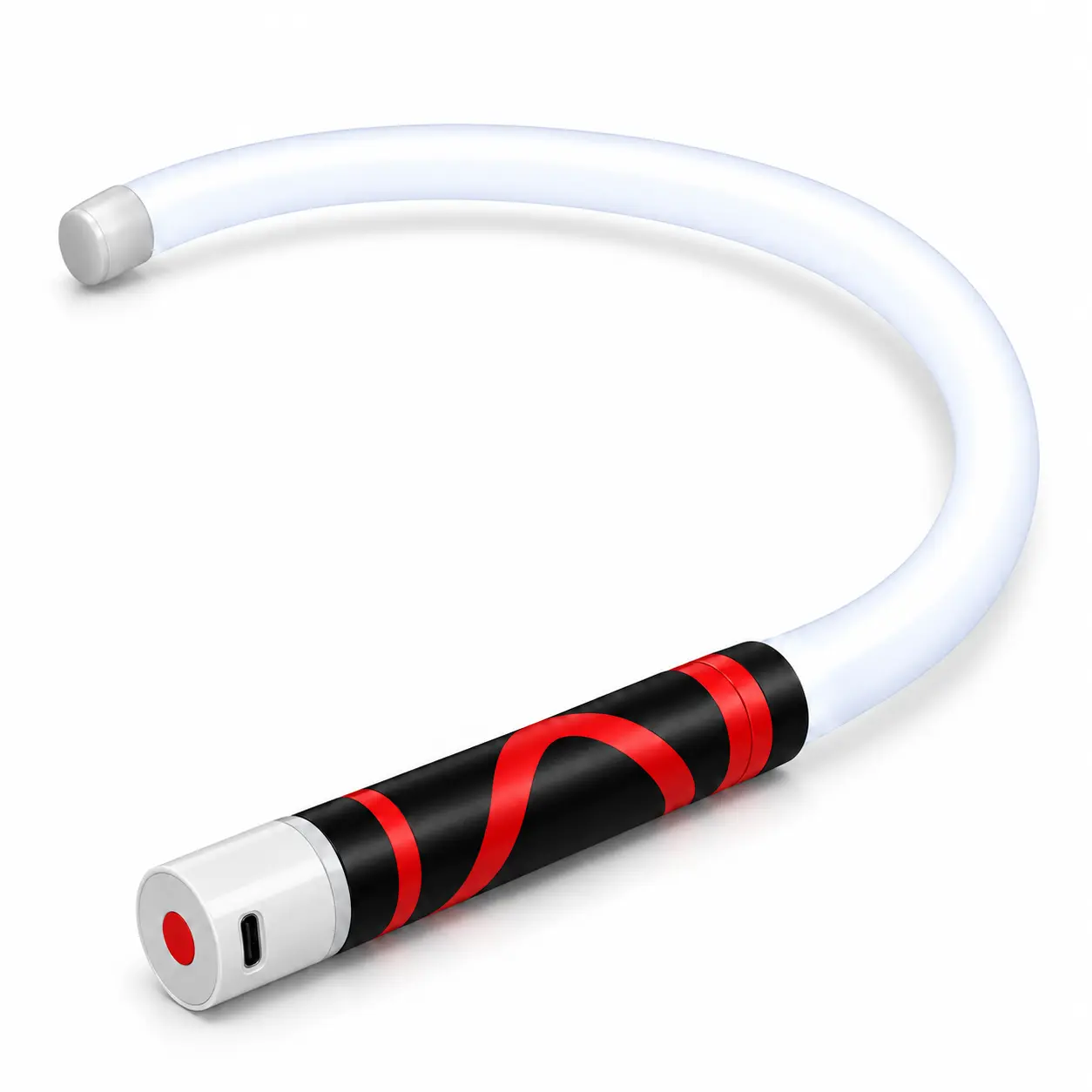 27-Inch Rechargeable LED Work Light Stick - Flexible Shaft for Flexibility, 3 Illumination Modes, ABS Plastic Construction, 7-Hour Run, Portable Handheld Hands-Free Inspection Lamp for Mechanics