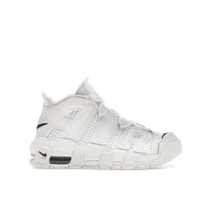 Nike Kid's Air More Uptempo White Midnight Navy Basketball Shoes, from StockX