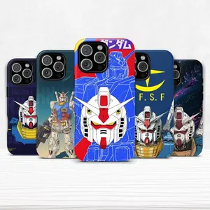 Anime Gundam-Themed Dual-Layer Protective Case — Compatible with iPhone 11–17 Pro Max/Plus Series and Samsung Galaxy S23– Series