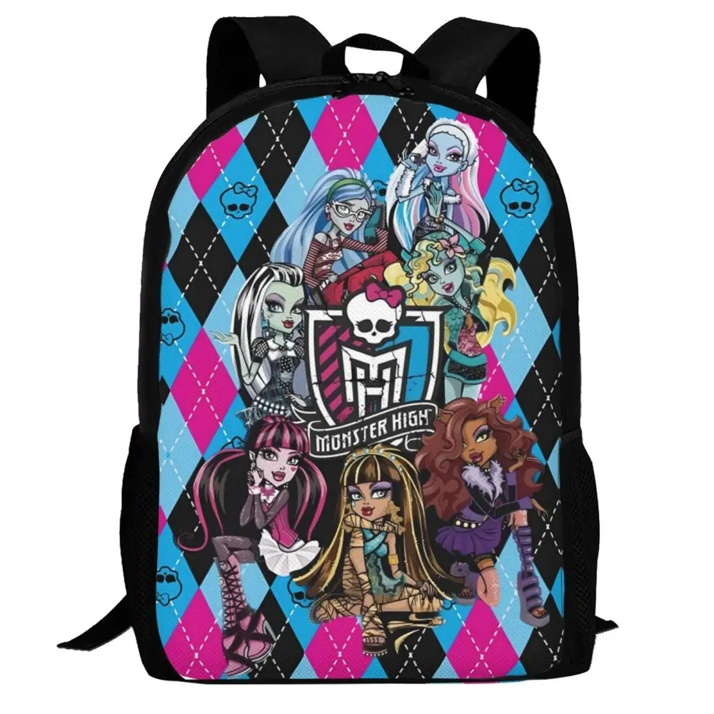 Monster High Backpack - Lightweight Travel Laptop Backpack with Compartment, Back Pack for Camping