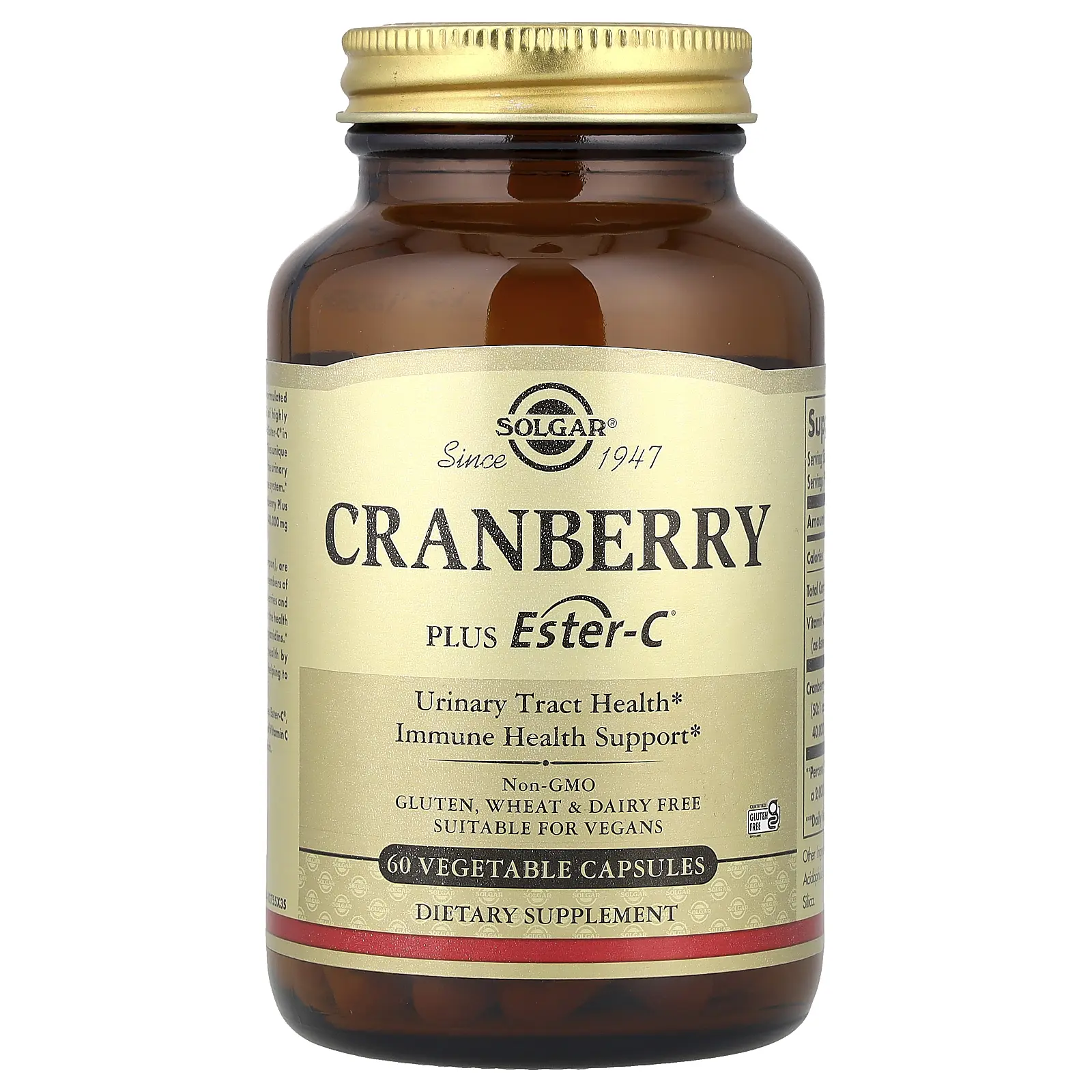 Solgar Cranberry Plus Ester-C®, 60 Vegetable Capsules