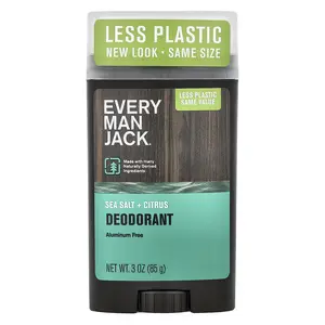 Every Man Jack Deodorant, Aluminum Free, Sea Salt + Citrus, 3 oz (85 g)