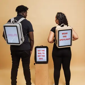 Limelite X1 LCD Advertising Backpack - Dynamic Digital Display & Video Playback for Events Trade Shows and Street Marketing with Enhanced Visibility and Built-in Speaker