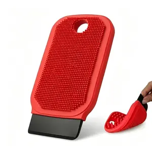 Food-Safe Silicone Vegetable Brush, Multi-Use Kitchen Produce Cleaning Tool