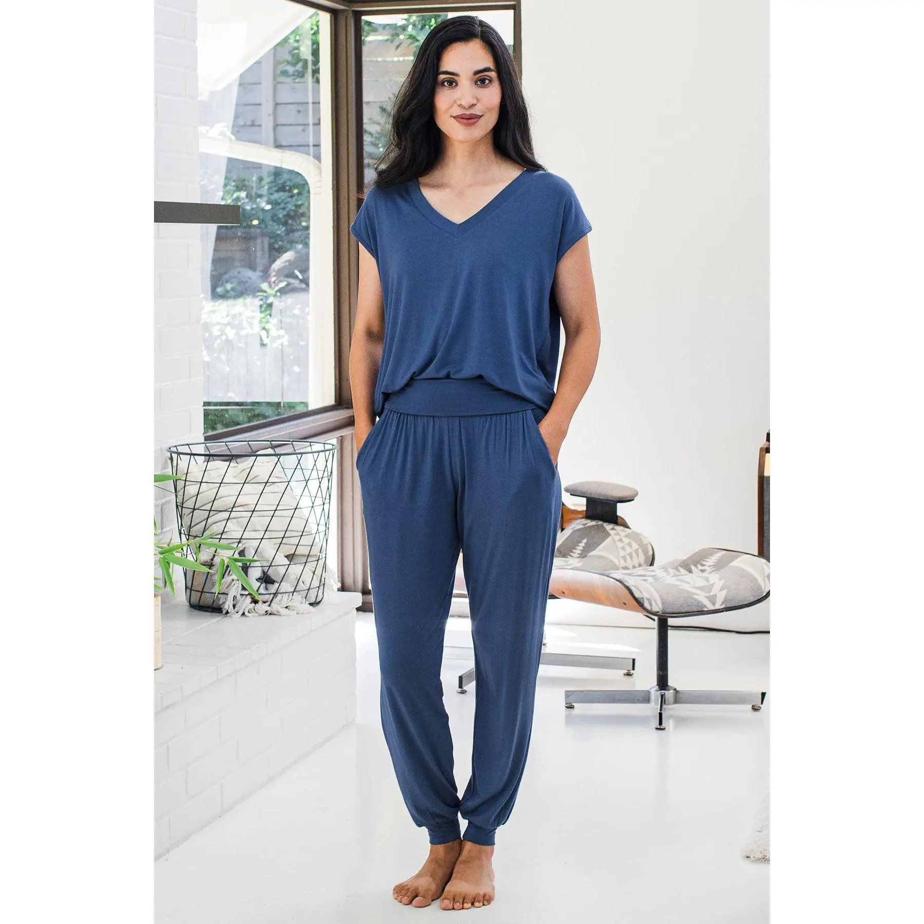 Geena Lightweight Bamboo Jogger Lounge Pant