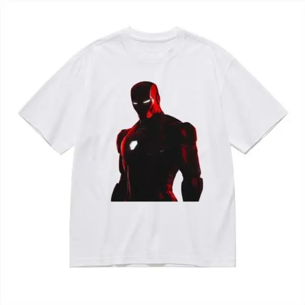 Marvel Iron Man Graphic T Shirt Soft Cotton Oversized Streetwear Crewneck Short Sleeve With Red Gold Armor Suit Design Casual Summer Top