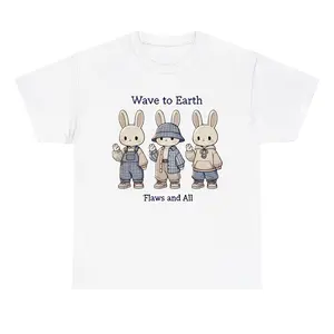 Wave To Earth Miffy Shirt New T shirt Vintage All Sizes Casual Crewneck Shortsleeve Menswear T-Shirt