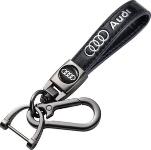 Genuine Leather Audi Keychain small gift