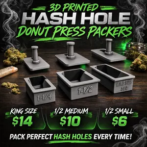 3D Printed Hash Hole / Donut Press Packers