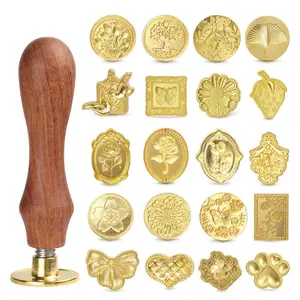 20-Piece Wax Seal Stamp Set – Vintage Sealing Wax Stamps for Letters & Gifts