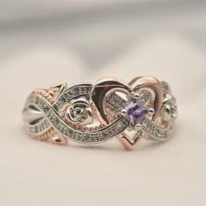 Ladies' Elegant "Infinite Love" Engagement Ring—Ideal as a Wedding Band, Promise Ring, Evening Accessory, Anniversary Gift, Valentine's Day Present, or Eternity Ring.