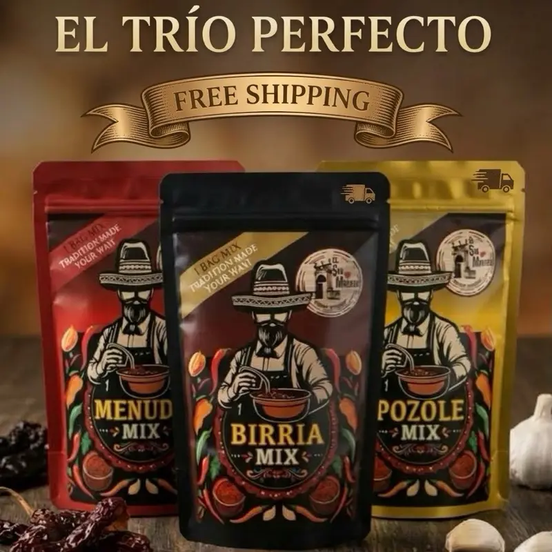 Trío Perfecto Spice & Flavor Mix Bags - Single Bag Option, Room Temp Storage, Pantry Cupboard Staple Seasoning Mixture