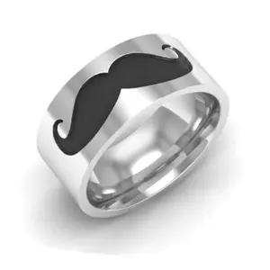 Men's celebrating Unique and Creative Father's Day Gift Beard Emblem Ring,  us size 6-13 8mm,A Perfect Gifts For Lovers, Friends, Boyfriends, Girlfriends, Wife, Husband, Thanksgiving, Independence Day, Holloween, Black Friday, Chrisatmas and New YearS123