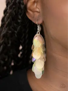 Stellar in Sequins - Multi - Oval Sequin Paparazzi Fishhook Earrings