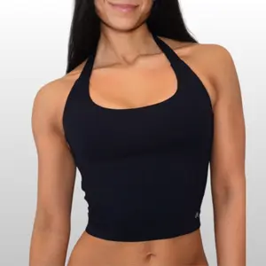 LAETA Power Open Back Halter Tank – Soft Nylon Spandex Gym Top | Removable Padding, Figure-Hugging Active Tank, Womenswear