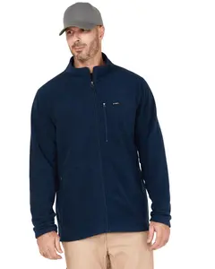 Hawx Men's Men'S Micro Fleece Water-Repellent Jacket - Hxfa22o28-Blu