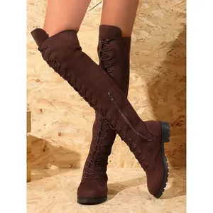 Women's Fashion over Knee High Top Boots, Soft Comfortable Design, Perfect for Casual & Party Wear, Stylish Women's Footwear