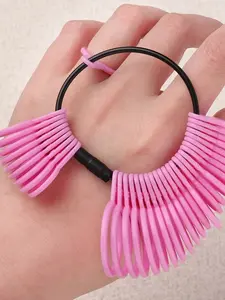 Pure Color Acrylic Ring Size Gauge, Hong Kong Measurement Circle, Uk Size Chart, Accurate Finger Sizer Tool for Women Jewelry Making, Seasons