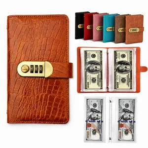 100 Envelope Savings Challenge Binder with Lock, A6 Cash Stuffing Budget Binder, Money Saving Book with Cash Envelopes, Budget Planner for 30 Day, 52 Week & $5,050 Savings