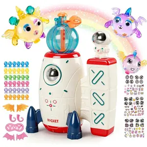 DIY Balloon Animal Craft Kit, Children's Sticker Maker, Decorative Balloon Toys, Educational Toys for Kids, Fun Party Activity Gift, Includes Balloon Rocket Inflator Pump, Birthday Gift for Boys and Girls Ages 3 and Up, Christmas Children's Craft Set.