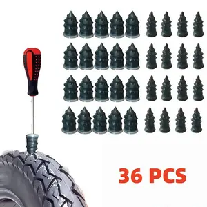 36 PCS Car Tire Repair Rubber Nail Set, Universal Car Motorcycle Tire Repair Nails, Truck Scooter Bike Tire Puncture Repair Tool, Tire Repair Equipment, Tire Repair Kit, Automotive Maintenance Tools, Tire Patch Repair Kit