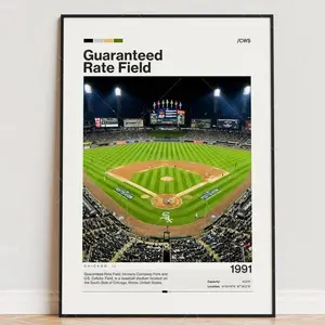 Guaranteed Rate Field Poster, Stadium Poster, Sports Poster, Baseball Fan Gift