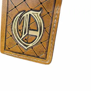 Custom tooled leather bifold wallet