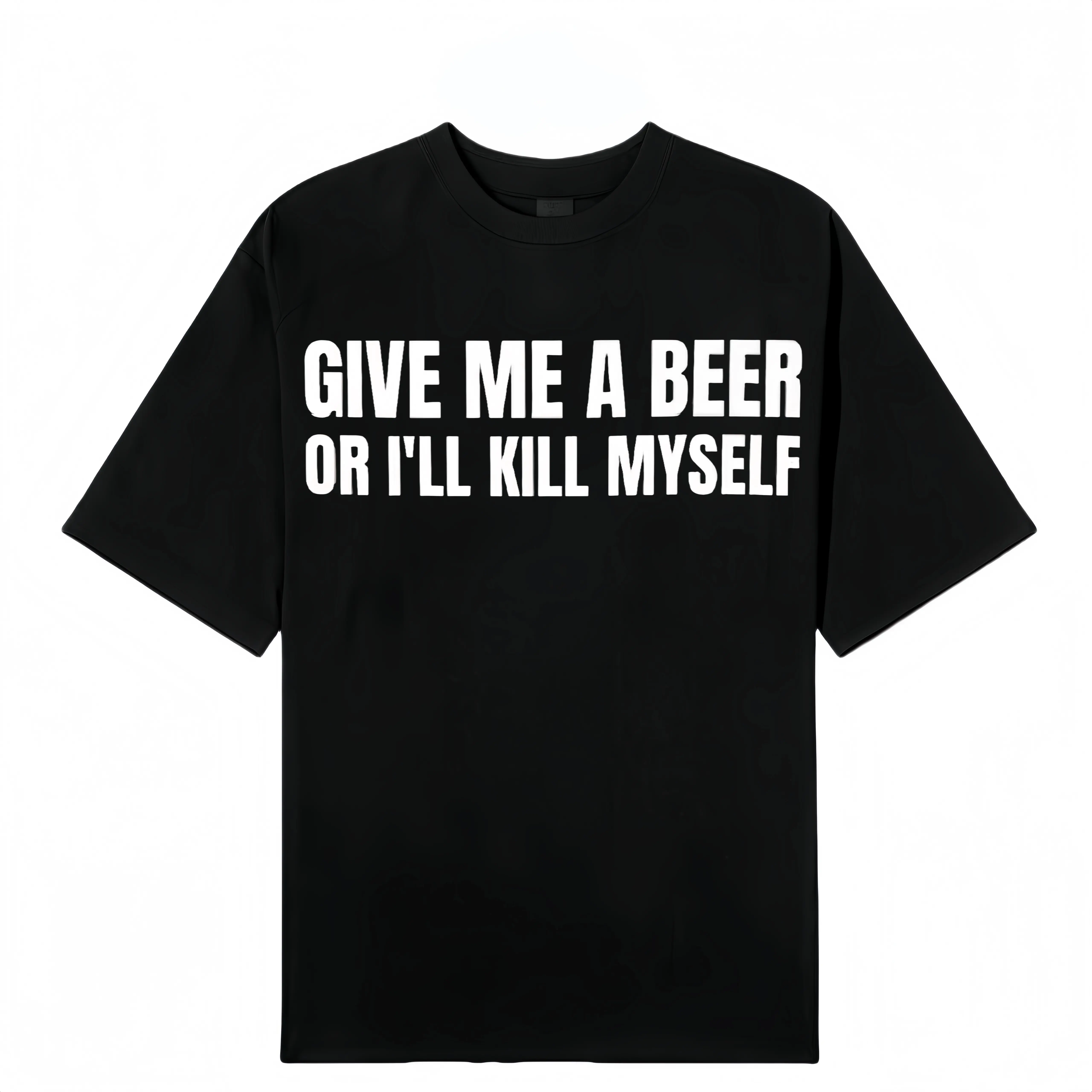 Men's Funny Graphic T-Shirt, "I Need a Beer" Print Soft Cotton Short-Sleeve Crew Neck Top for Casual Everyday Wear, Men's T Shirts, Funny Graphic Tee, Bold Graphic Statement Men's Short-Sleeve T-Shirts, Graphic Print
