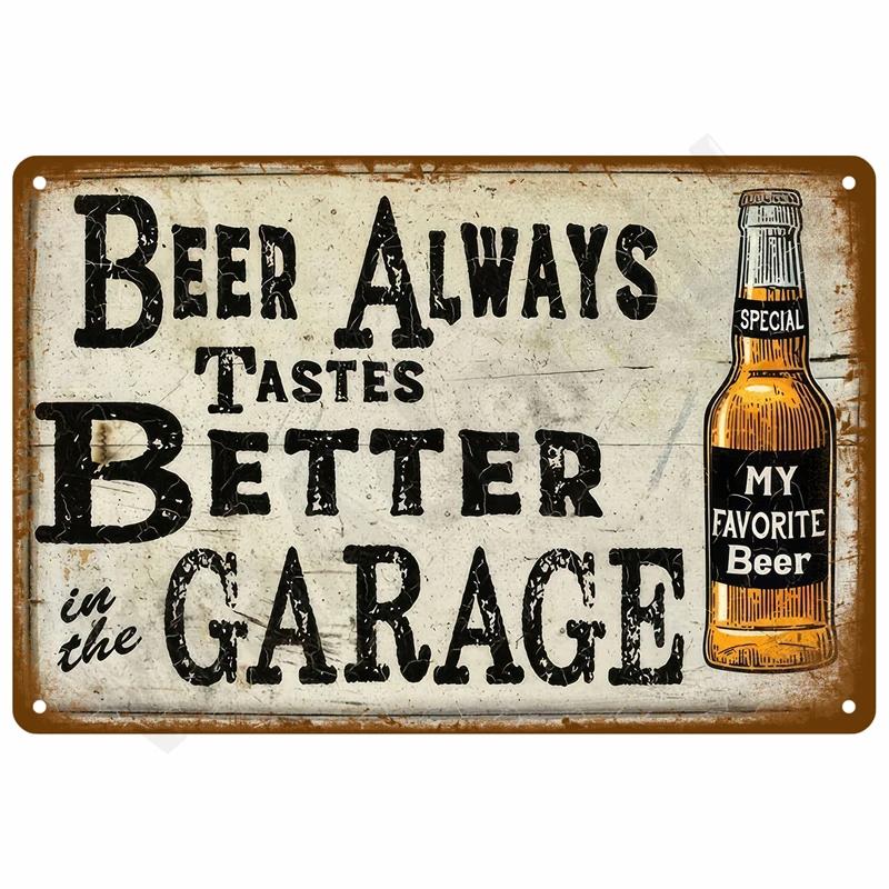 8x12inch Vintage Metal Plate Tin Sign Plates Bar Retro Metal Sign Wall Art Mural Aesthetic Room Home Decor Items Poster Garage Decoration