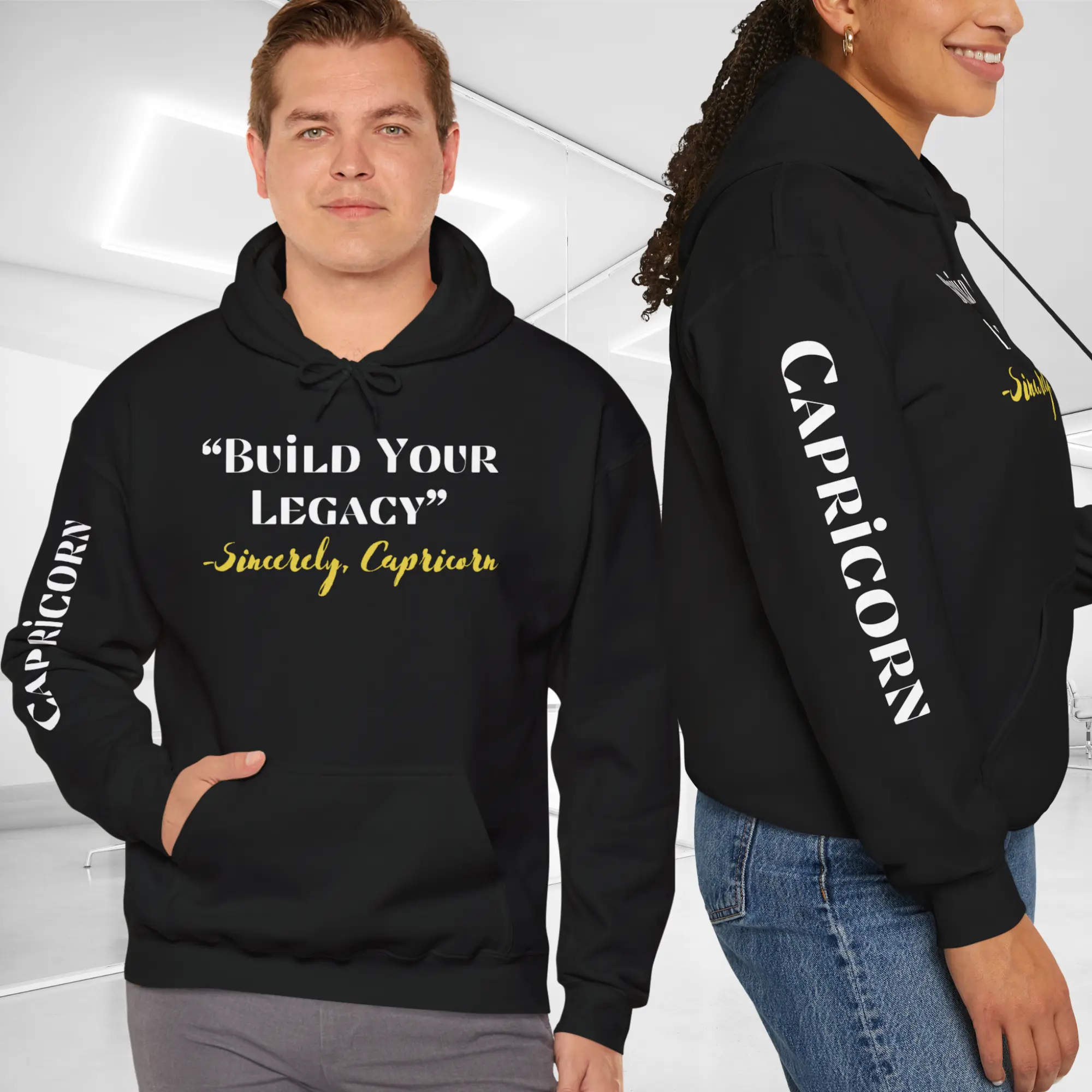 Build Your Legacy, Sincerely Capricorn - Zodiac Capricorn Unisex Gildan Hoodie