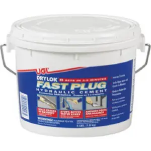 212 MAIN Zar 00917 Fast-Setting Drylok-Type Hydraulic Cement, 4 lbs, for Sealing Cracks, Seal Cracks