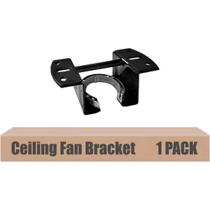 Ceiling Fan Mounting Bracket Kits Parts Suit for Cathedral Canopy Living Room, Black(1 Pack)