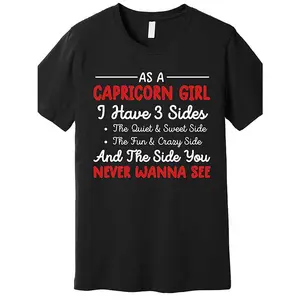 Men's & Women's Capricorn Zodiac T-Shirt - 100% Cotton Astrology Birthday Tee with Goat Symbol & Capricorn Traits, Dye-Sublimation Print Short Sleeve Shirt for Casual Wear, All-Season Comfort (Capricorn Dates: Dec 22 - Jan 20), PLUS SIZE