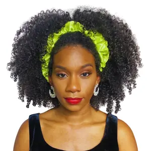 WRAPTstyle WRAPTScrunchies Extra-Long Headband Scrunchies for Locs and Puffs (2pk) - Satin Smooth, Double-Pack, Functional Scrunchies for Thick Hair