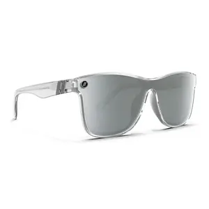 Blenders Millenia DX Silver Strike II Sunglasses – Polarized Silver Mirror Lenses, UV400 Protection, Scratch-Resistant, Gloss Crystal Silver Frame, Upgraded Metal Core for Enhanced Durability