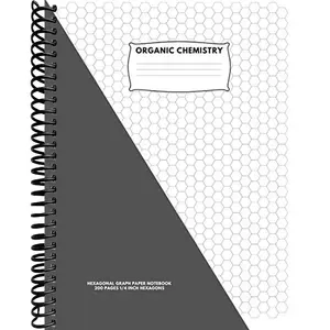 Organic Chemistry: Hexagonal Graph Paper Notebook: 200 pages, 1/4 Inch Hexagons:8.5" x 11" Inches