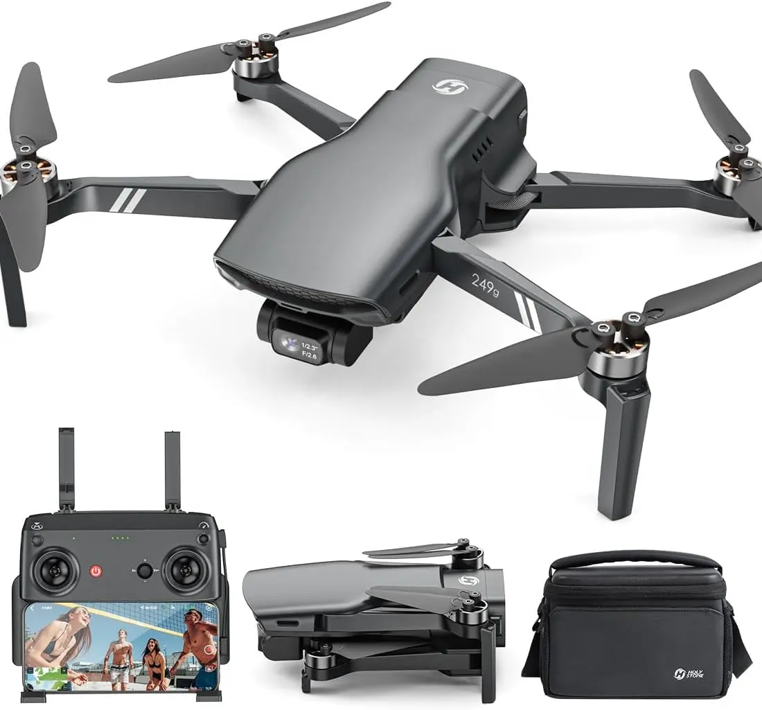 Holy Stone HS900 249g Lightweight GPS Drones with Camera 4K, 3 Axis Brushless Gimbal Drone with 4K/30FPS Video, 48MP Photo, 20000Ft Transmission tiktokshopspringglowup Automatic