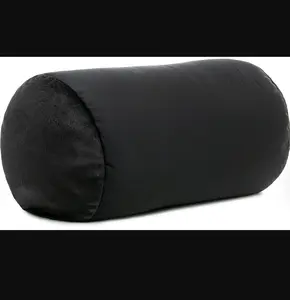 Deluxe Comfort Mooshi Squishy Microbead Pillow Hypoallergenic Bean Bag Cushie Fun Bubbly Colors Perfect Post Surgery Therapy Great for Teens Throw Pillow Black