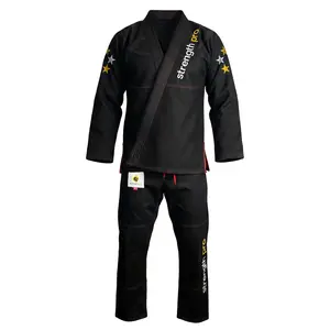 Dulex Brazilian Jiu Jitsu Gi BJJ Gi Men Preshrunk Fabric Kimono Jiu Jitsu For Men Judo Gi Jujitsu Uniform Black Gi for Martial Arts