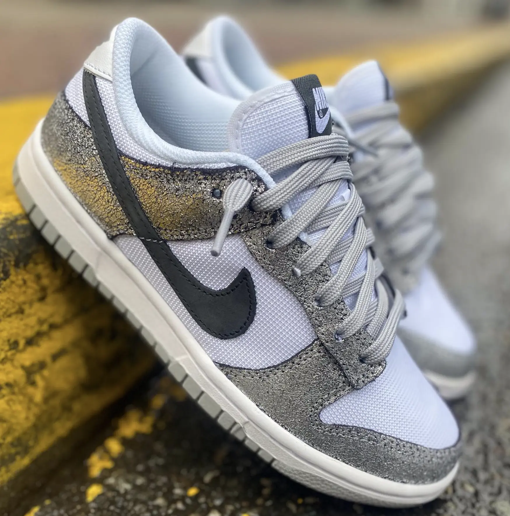 Nike Dunk Low Golden Gals Metallic Silver DO5882-001 Womens Fashion Sneakers New