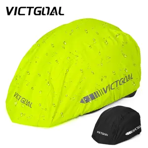 Waterproof Reflective Bicycle Helmet Rain Cover, Rainproof Cycling Helmet Rain Cover, Dustproof Cover for Mountain Bike & Road Bike Helmet