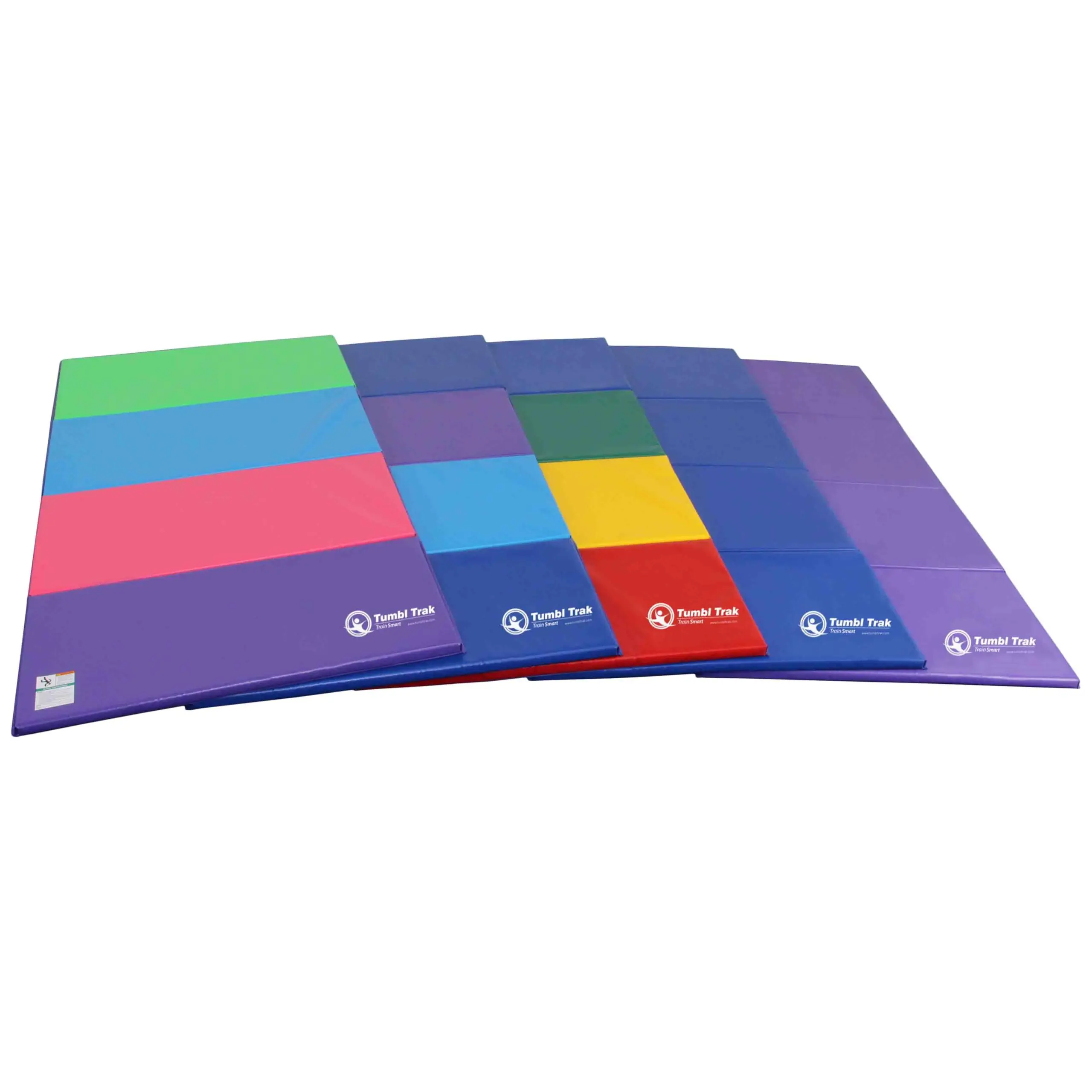 Tumbl Trak Gymnastics Folding Tumbling Panel Mat 4ft x 8ft x 1-3/8in Athletic Grade Crosslink Foam Fitness Equipment