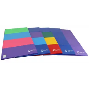 Tumbl Trak Gymnastics Folding Tumbling Panel Mat 4ft x 8ft x 1-3/8in Athletic Grade Crosslink Foam Fitness Equipment