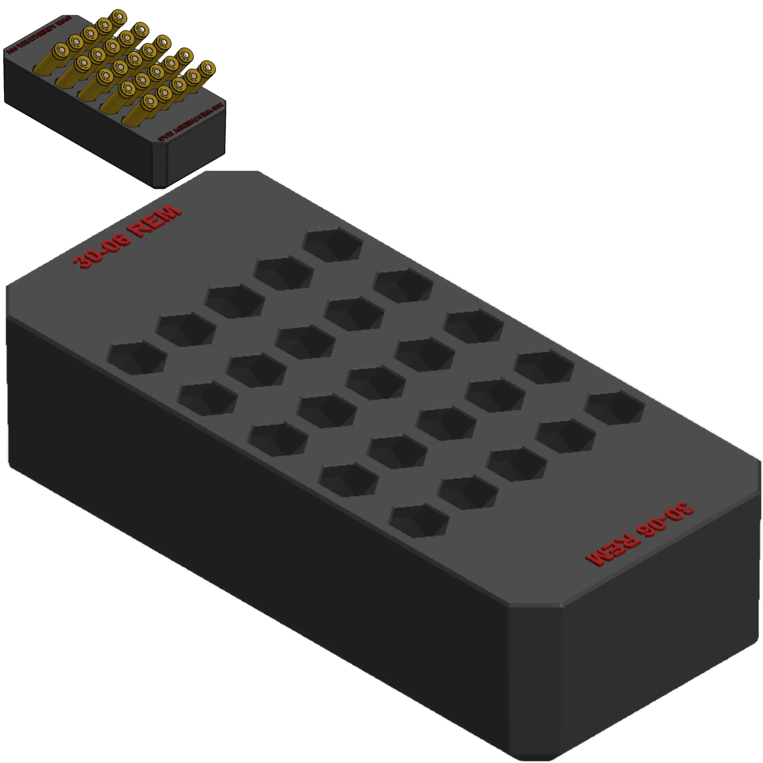 LARGE TRAY 30-06 REM RED