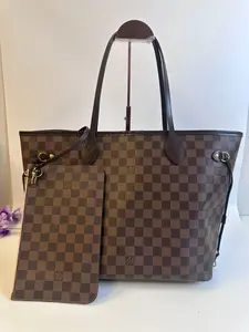 Pre-owned Louis Vuitton canvas Tote Bags KY02404 neverfull mm size damier pink capacity 【BF 12Z】
