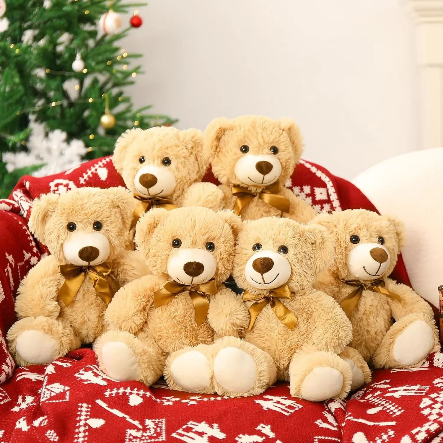 30cm/11.8in Cute Bear Plush Toy Soft Adorable Stuffed Teddy Bear Plushies, Stuffed Bears, Soft Huggable, Soft Cuddly Gift, Lovely Snuggle Bear Stuffed Toy, Birthday Gift, Home Decor, Wedding Gift