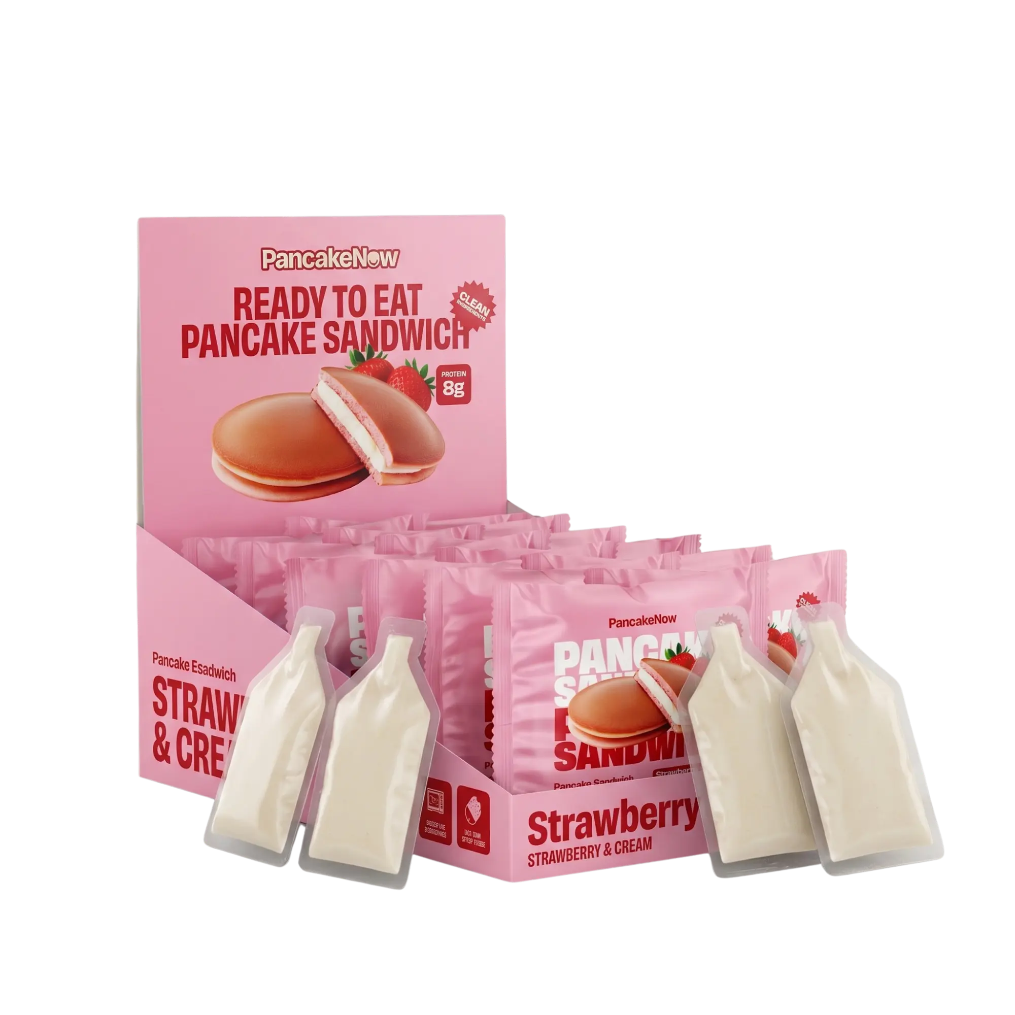 Strawberry & Cream Pancake Sandwich