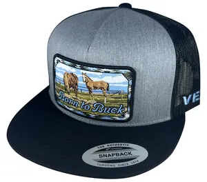 Born to Buck - Foal - Black/Heather Gray/Black Mesh