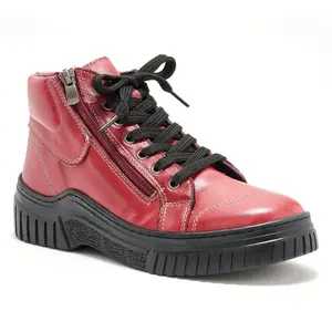 Spring Step Leather High Top Casual Sneakers - Loeva